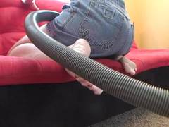 Julia Vacuuming Rough Soles