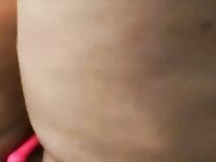 Rough masturbation with huge dildo in juicy cunt and asshole